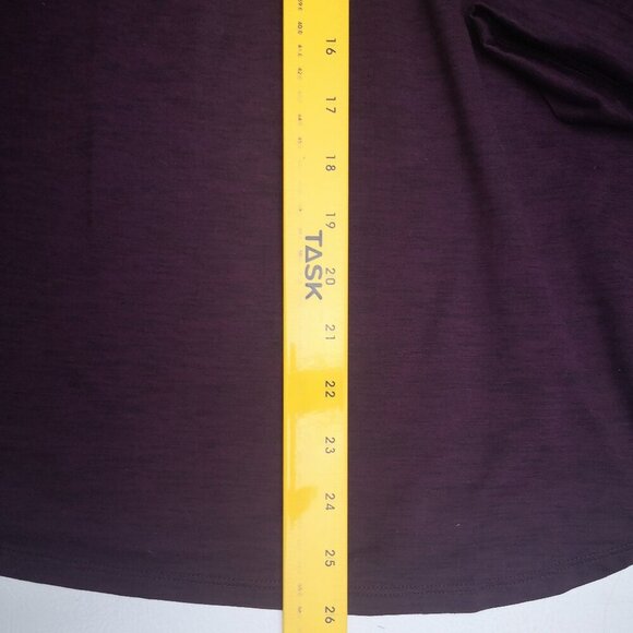 2 / $20.00 - Hyba Ladies Size Large Purple Loose Fit 3/4 Sleeves Athletic Top - Picture 9 of 9